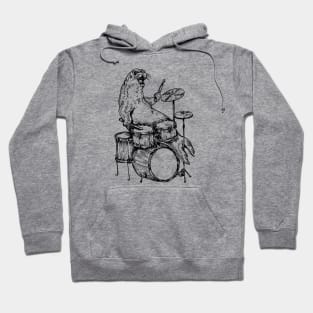 SEEMBO Sea Lion Playing Drums Drummer Drumming Band Hoodie